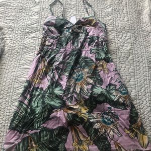 Tropical print sundress